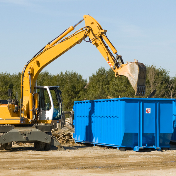 how many times can i have a residential dumpster rental emptied in West Point AL